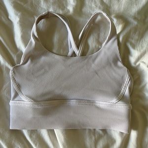 Longline energy ribbed bra
